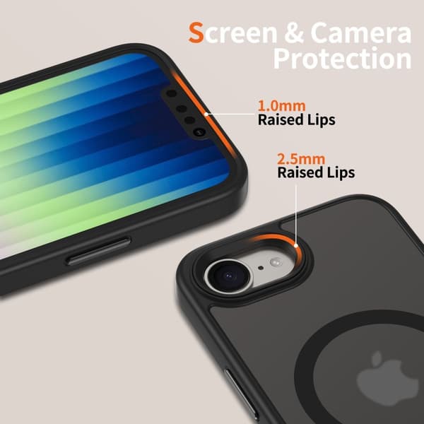 Tech-Protect iPhone 17e / 16e Skal MagSafe MagMat Matt Svart