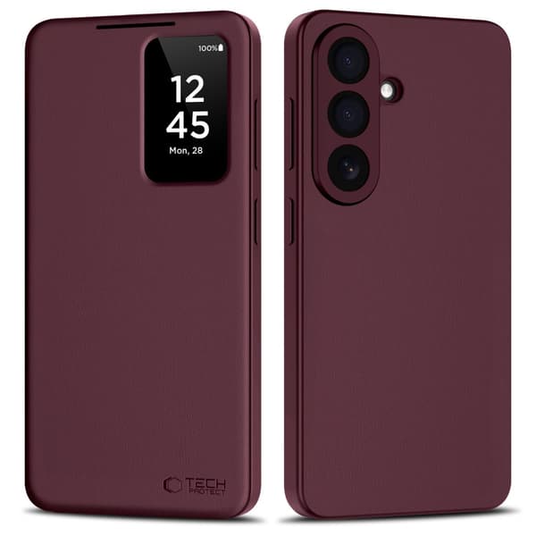 Tech-Protect Galaxy S26 Plus Fodral Smart Wallet Mulberry