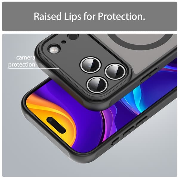 iPhone 17 Pro Max Skal MagSafe Hybrid Svart
