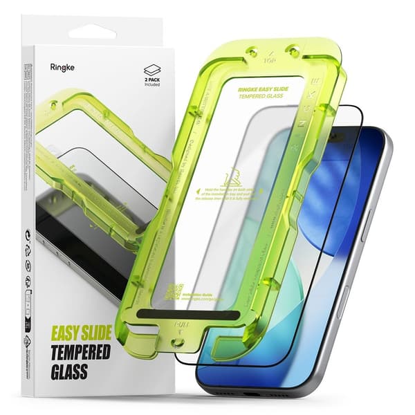Ringke iPhone 18 Pro Max/17 Pro Max 2-PACK Easy Slide Skärmskydd Härdat Glas