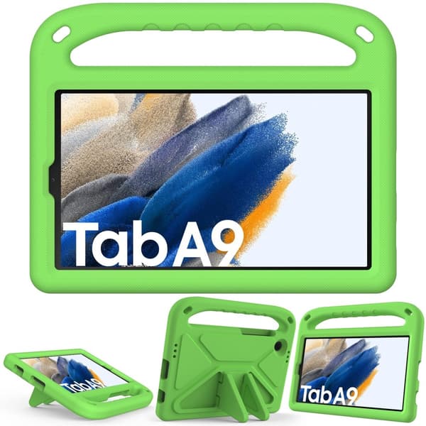 Samsung Galaxy Tab A11 / Tab A9 Skal EVA Kickstand Grön