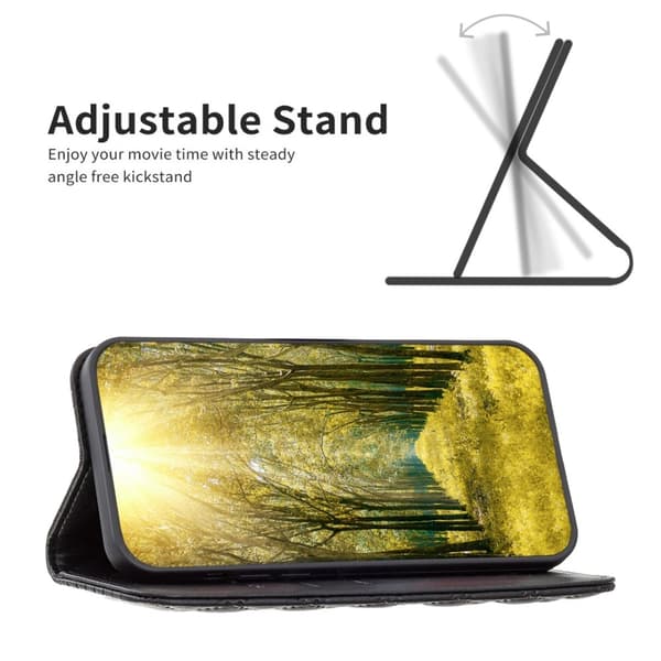 BINFEN iPhone 16 Pro Max Fodral Diamond Flip Svart