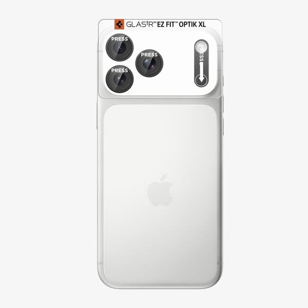 Spigen iPhone 18 Pro Max Linsskydd Optik Pro XL GLAS.tR 'Ez Fit'