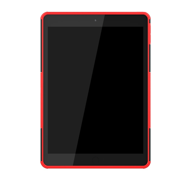 iPad 10.2 2019/2020/2021 Skal Rugged Kickstand Armor Röd Red Röd