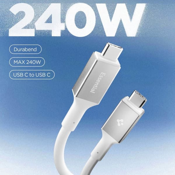 Spigen 1.2m 240W USB-C - USB-C Kabel Essential Vit