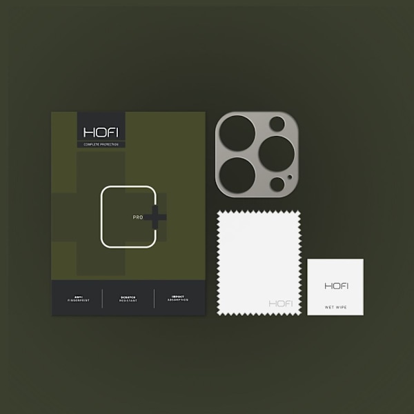 HOFI iPhone 15 Pro Max/15 Pro Linsskydd AluCam Pro+ Titanium
