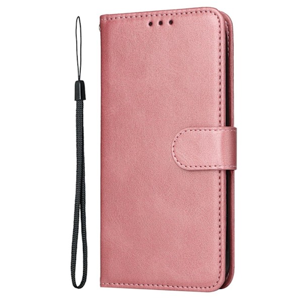 Xiaomi Redmi Note 14 4G Fodral Läder Folio Roséguld