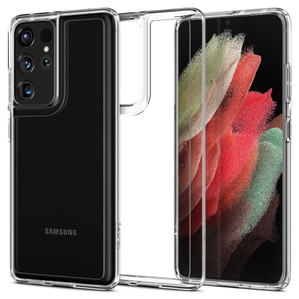 Samsung Galaxy S21 Ultra - Spigen Liquid Crystal Skal - Transpar