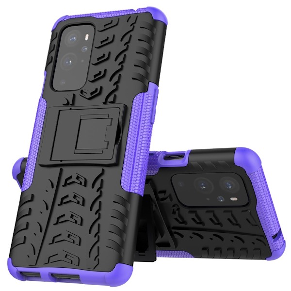 OnePlus 9 Pro - Ultimata Stöttåliga Skalet med Stöd - Lila Purple Lila
