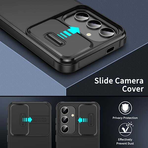 Samsung Galaxy S25 Skal CamShield Hybrid Röd