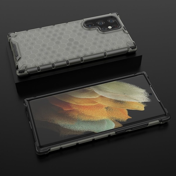 Samsung Galaxy S22 Ultra Skal Armor Honeycomb Svart