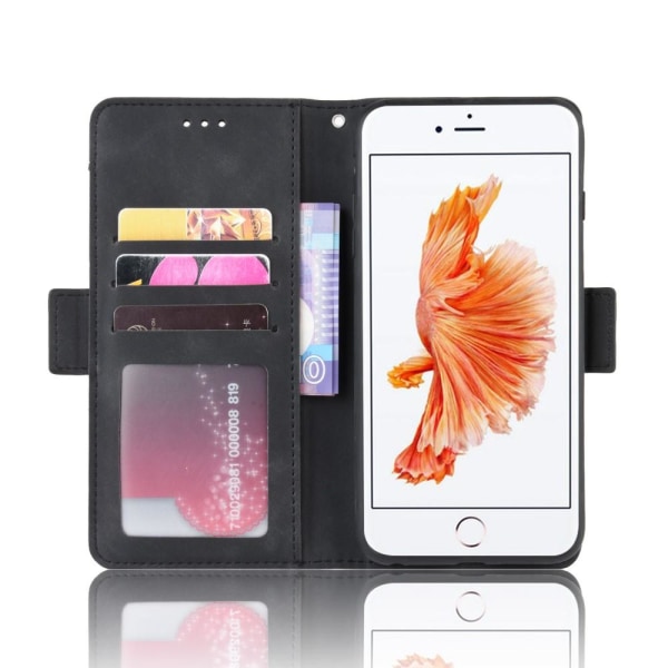 iPhone 6/6S - Fodral Med Avtagbart Kortfodral - Svart Black Svart