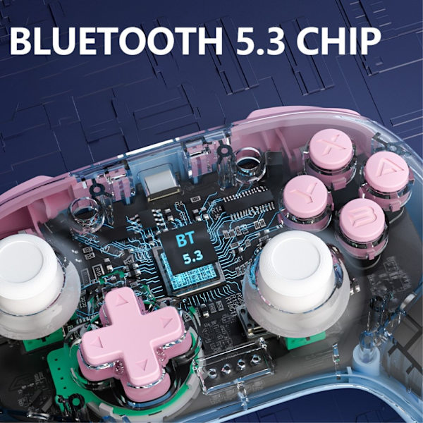 AOLION Trådlös Handkontroll För Switch/PC/iOS/Android Vit