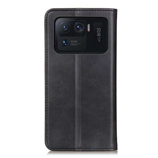 Xiaomi Mi 11 Ultra - Split Läder Flip Fodral - Svart Black Svart
