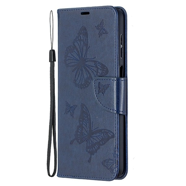 Samsung Galaxy A12 - Butterfly Plånboksfodral - Blå Blue Blå