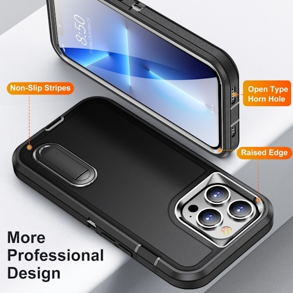 iPhone 14 Pro Max Skal 3in1 Shockproof Xtreme Svart