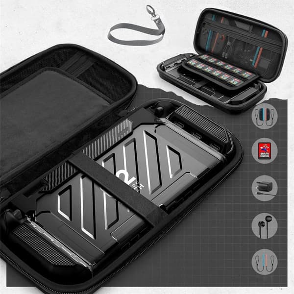 Supcase Nintendo Switch 2 Fodral Carrying Plus Svart