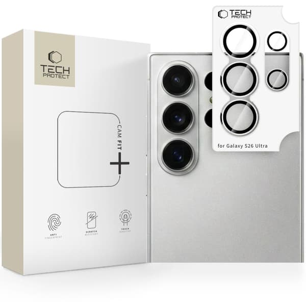 Tech-Protect Galaxy S26 Ultra Linsskydd CamRing Fit+ Transparent