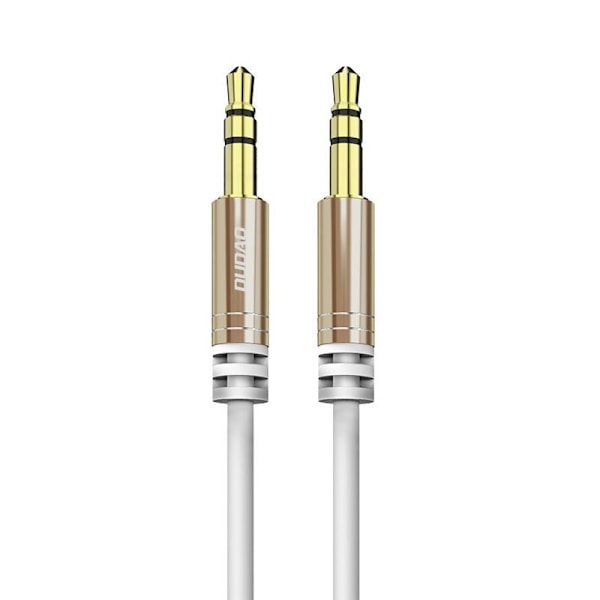 DUDAO 3.5 mm AUX 150 cm Utdragbar Kabel - Vit White Vit
