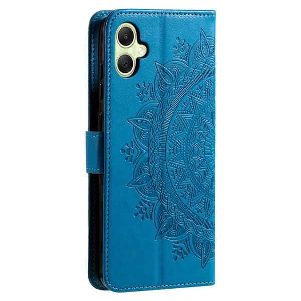 Samsung Galaxy A07 Fodral Mandala Läder Blå