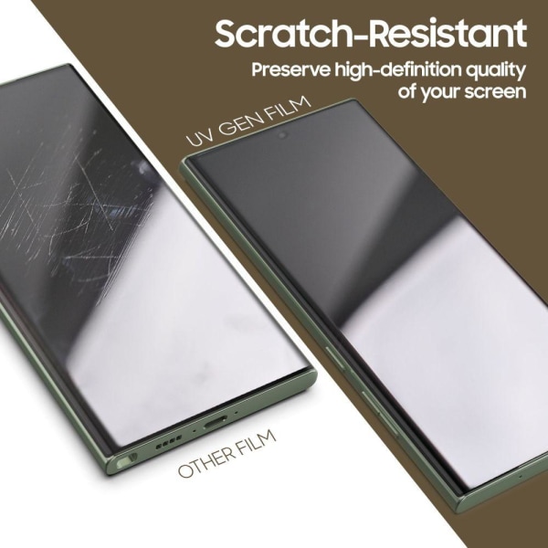 Whitestone Galaxy S23 Ultra 2-PACK DOME UV Gen Film Skärmskydd
