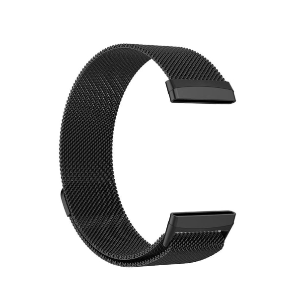 Milanese Loop Metall Armband Fitbit Versa 3/Fitbit Sense - Svart Black Svart