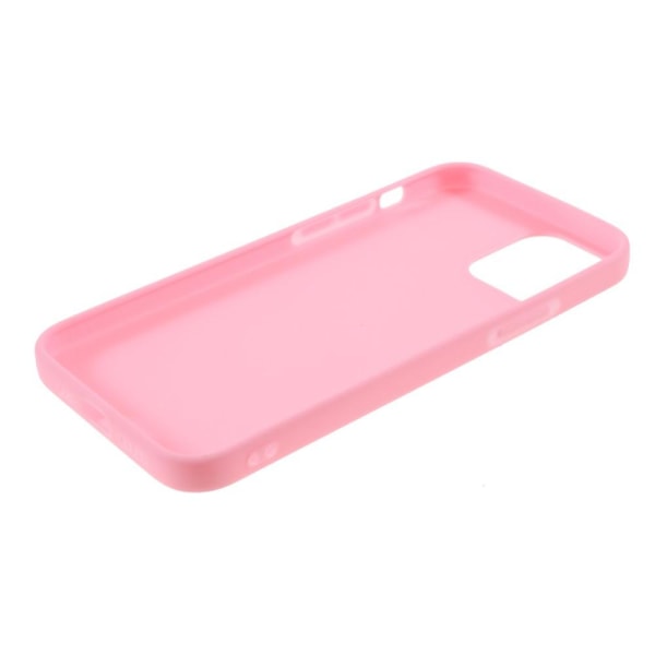 iPhone 12 Mini - Matt TPU Skal - Ljus Rosa LightPink Ljus Rosa