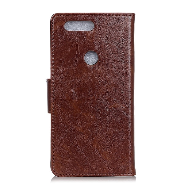 Huawei Honor View 20 - Premium Split Läder Plånboksfodral - Brun Brown Brun