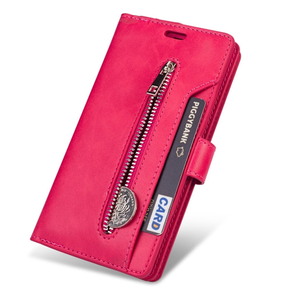 Samsung Galaxy A72 - Multifunktionellt Läder Fodral - Rosa Pink Rosa