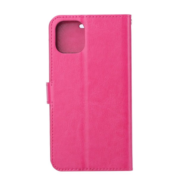 iPhone 11 Pro Max - Crazy Horse Plånboksfodral - Rosa Pink Rosa