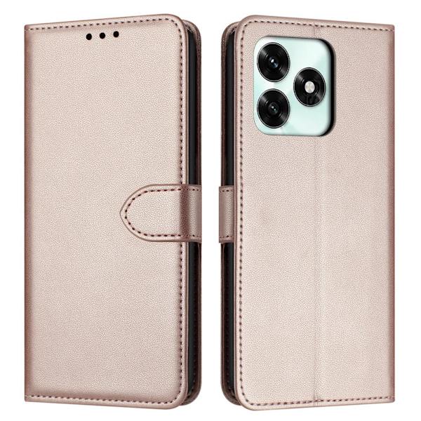 Honor X5c Plus Plånboksfodral Läder Roséguld