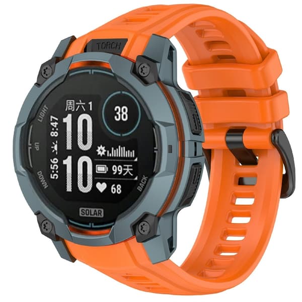 Garmin Instinct 3 50 mm Klockarmband Silikon Orange