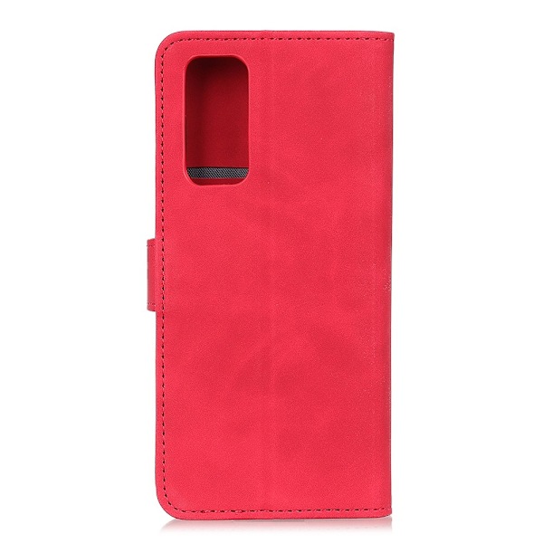 OnePlus 9 Pro - KHAZNEH Retro Läder Fodral - Röd Red Röd