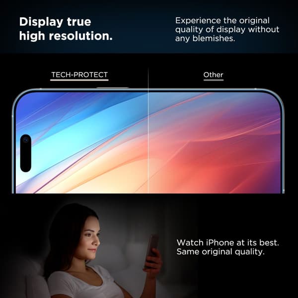Tech-Protect iPhone 16 Pro 2-PACK Skärmskydd QuickSet+ Härdat Glas