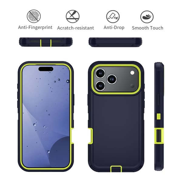 iPhone 17 Pro Skal Extreme Shockproof Hybrid Blå