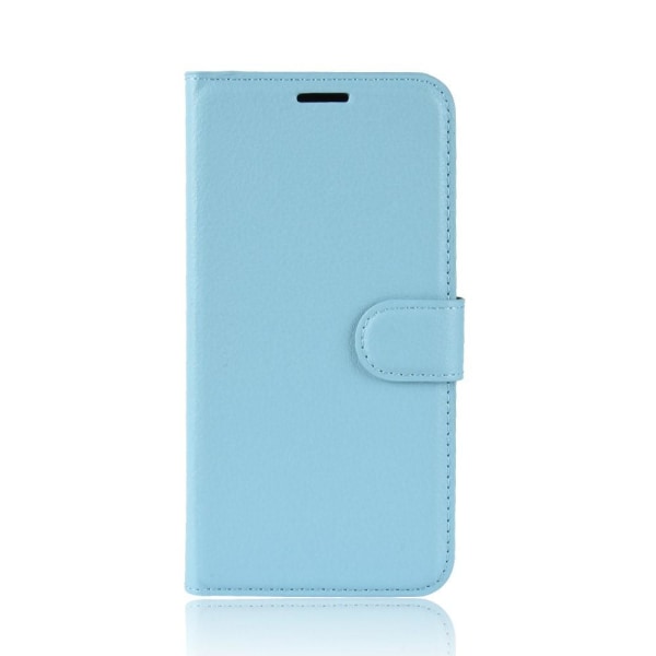 Huawei Y6 (2019) - Litchi Plånboksfodral - Ljus Blå LightBlue Ljus Blå