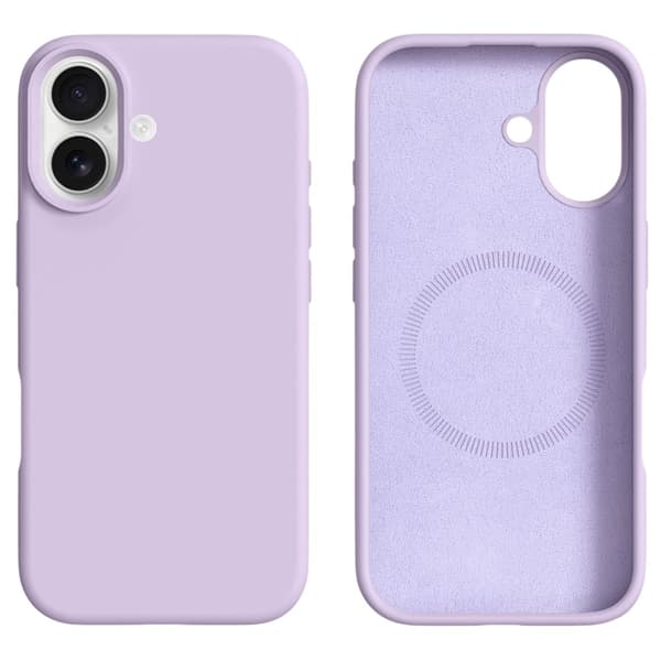 iPhone 17 Skal MagSafe Liquid Silikon Lila