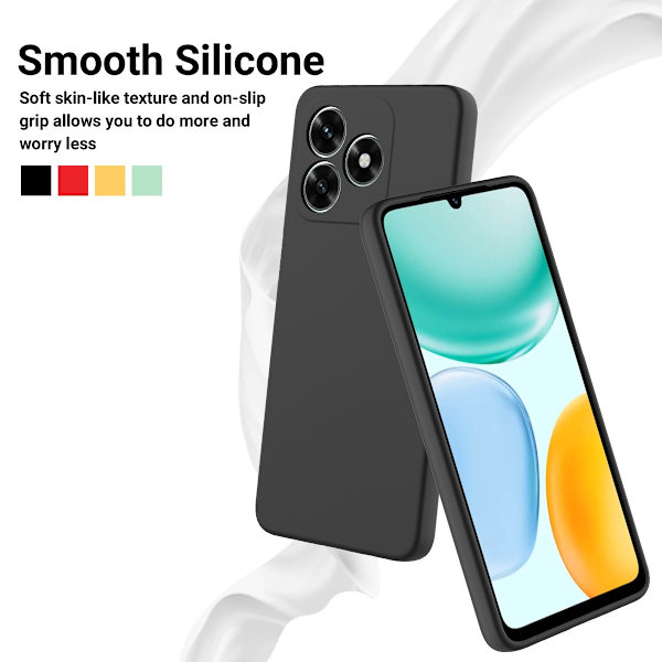 Honor X5c Plus Skal Liquid Silikon Svart