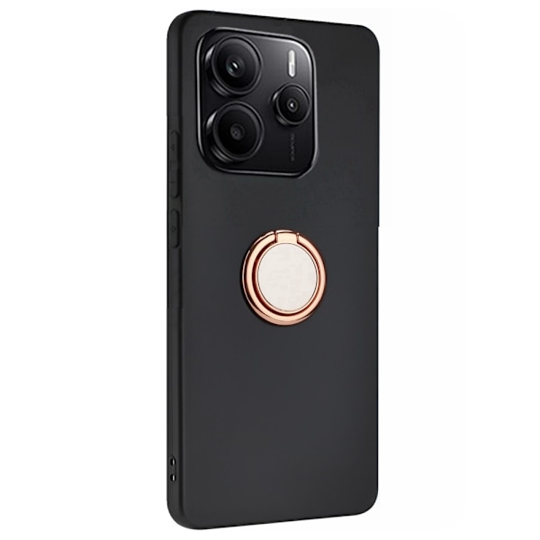 Xiaomi Redmi Note 14 4G Skal Ring Svart / Roséguld