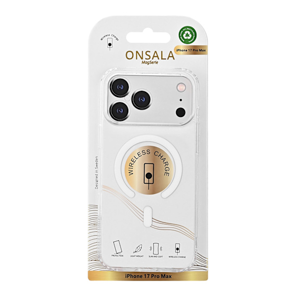 Onsala iPhone 17 Pro Max Skal MagSafe Transparent