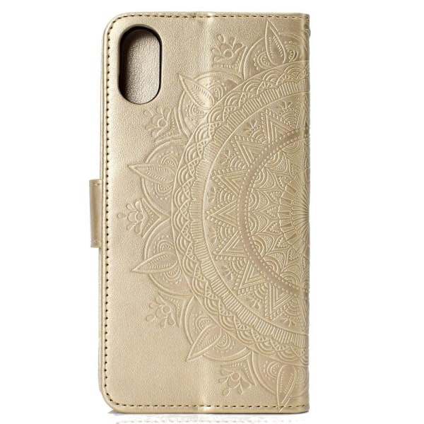 iPhone XR - Mandala Plånboksfodral - Guld Gold Guld