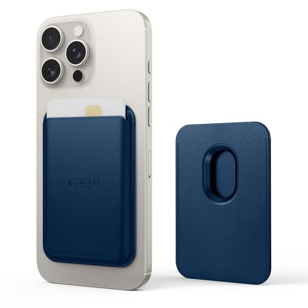 Tech-Protect Magnetisk MagSafe Korthållare MagWallet Navy Blue
