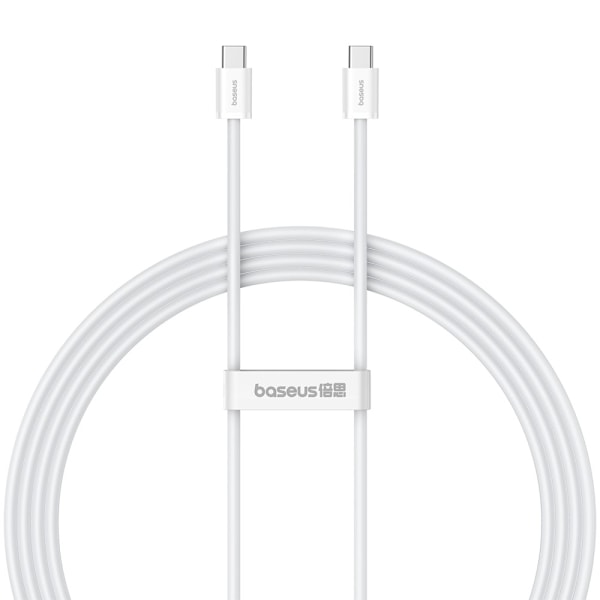 Baseus 2m 30W PD USB-C - USB-C Kabel Superior Series 2 Vit
