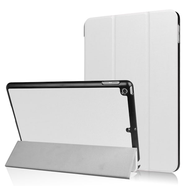 iPad 9.7" (2017) / (2018) - Slimfit Tri-Fold Fodral - Vit White Vit