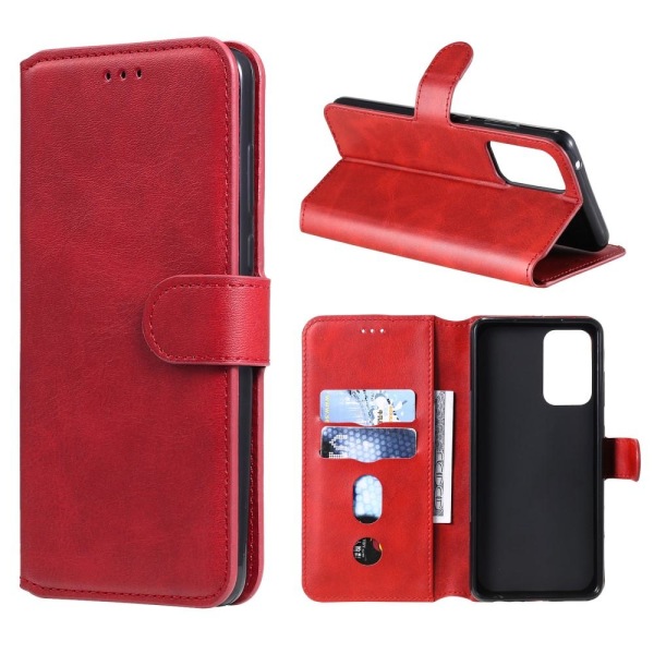 Samsung Galaxy A52 / A52s - Klassiskt Plånboksfodral - Röd Red Röd
