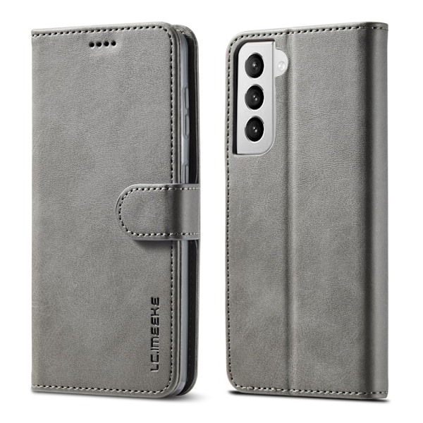 Samsung Galaxy S21 - LC.IMEEKE Plånboksfodral - Grå Grey Grå