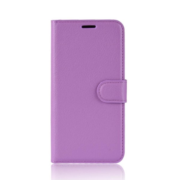 Huawei Y5 (2019) - Litchi Plånboksfodral - Lila Purple Lila
