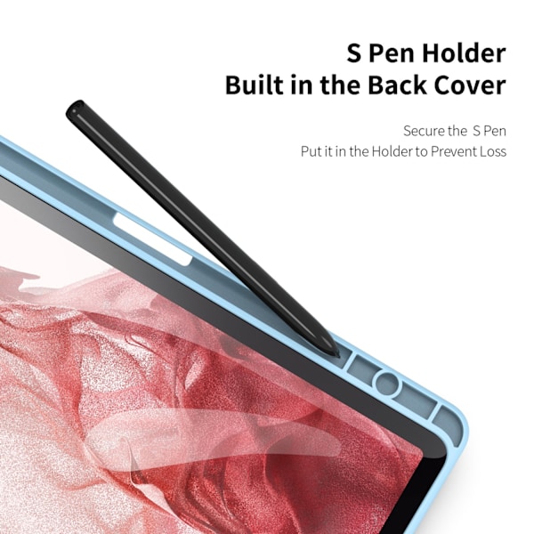 DUX DUCIS Galaxy Tab S9 Fodral TOBY Tri-Fold Ljus Blå