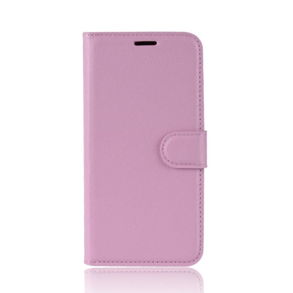 Samsung Galaxy A71 - Litchi Plånboksfodral - Ljus Rosa LightPink Ljus Rosa