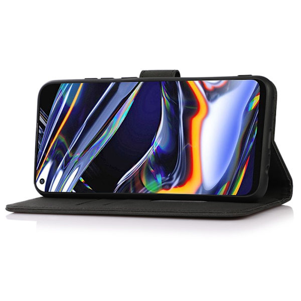 KHAZNEH Motorola Moto G51 Fodral Retro Läder Svart